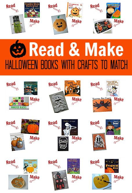 halloween books with crafts to match