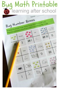 Bug Math Printable { Learning After School } - No Time For Flash Cards