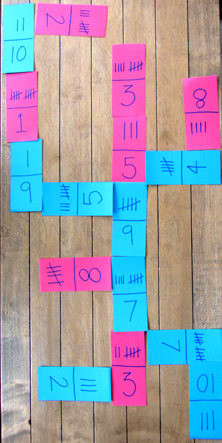 tally mark & digit dominoes