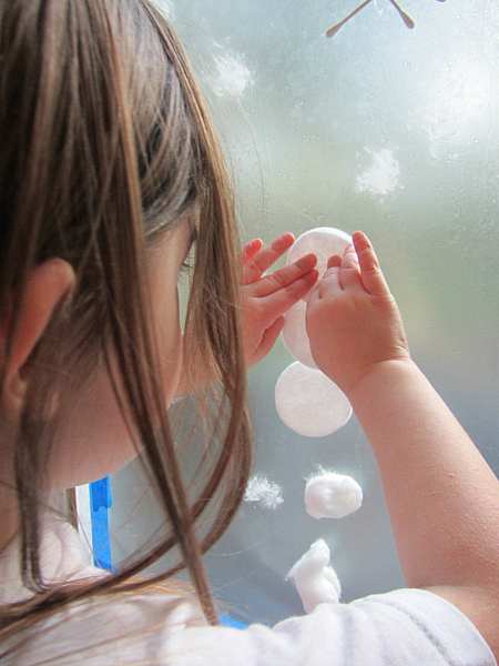 snow window activity for 3 year olds