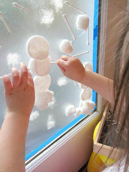 snow window toddler activity