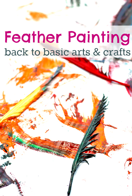 feather painting for toddlers 