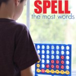 spelling game with connect four