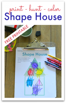kindergarten shape worksheet