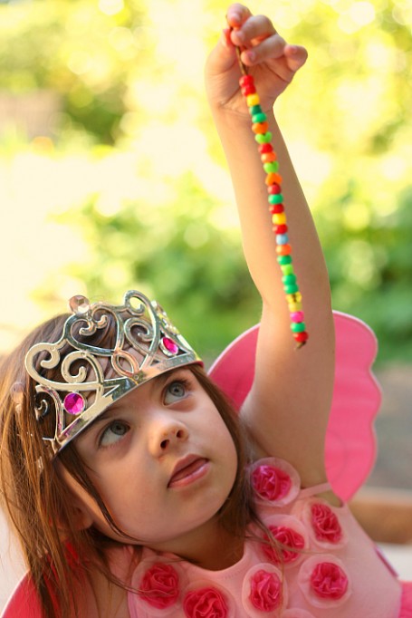 twig and bead fairy wand fine motor craft for kids