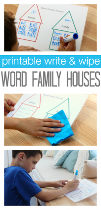 word family sheets
