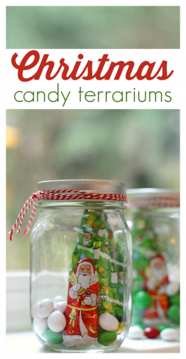 Christmas candy jars DIY gift