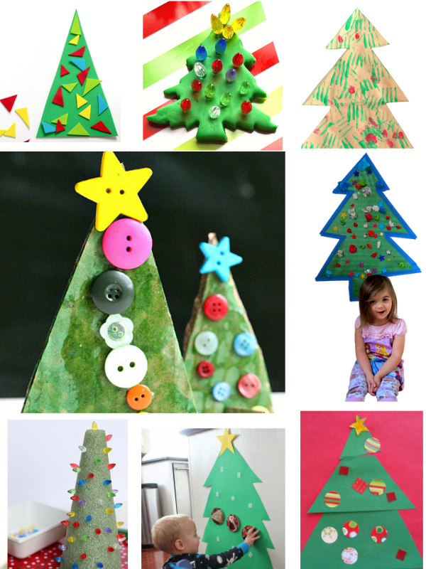 christmas tree crafts and activities for 2-3 year olds