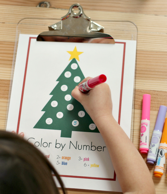 color by numbers for preschool