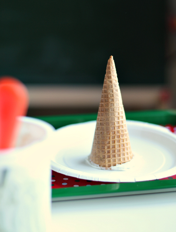 ice cream cone christmas trees 