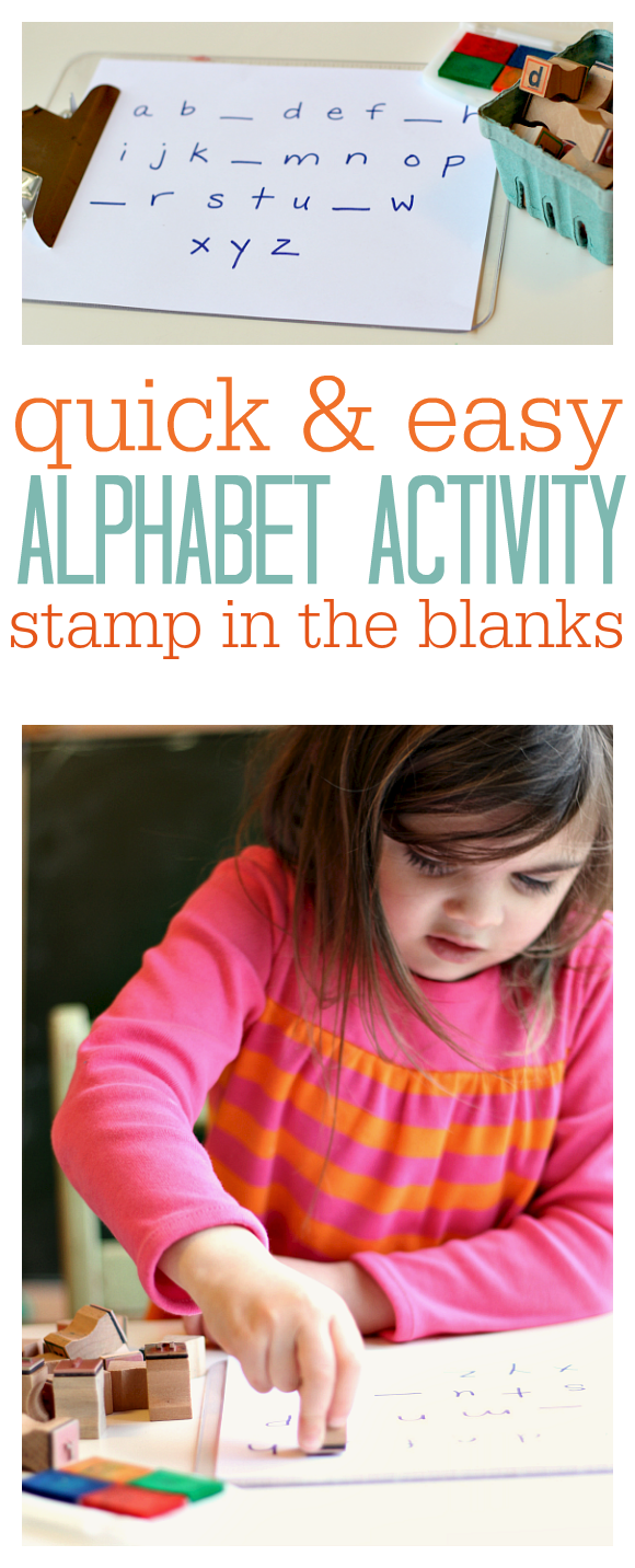 alphabet activity 