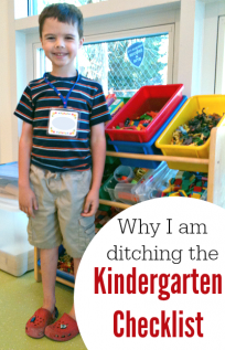 kindergarten checklist