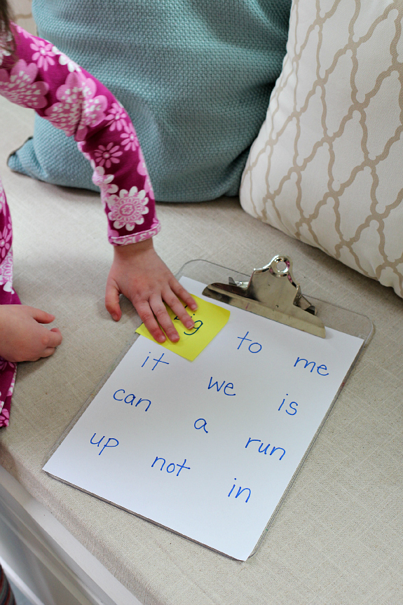 sight word game for kids at home