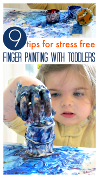 finger painting for toddlers