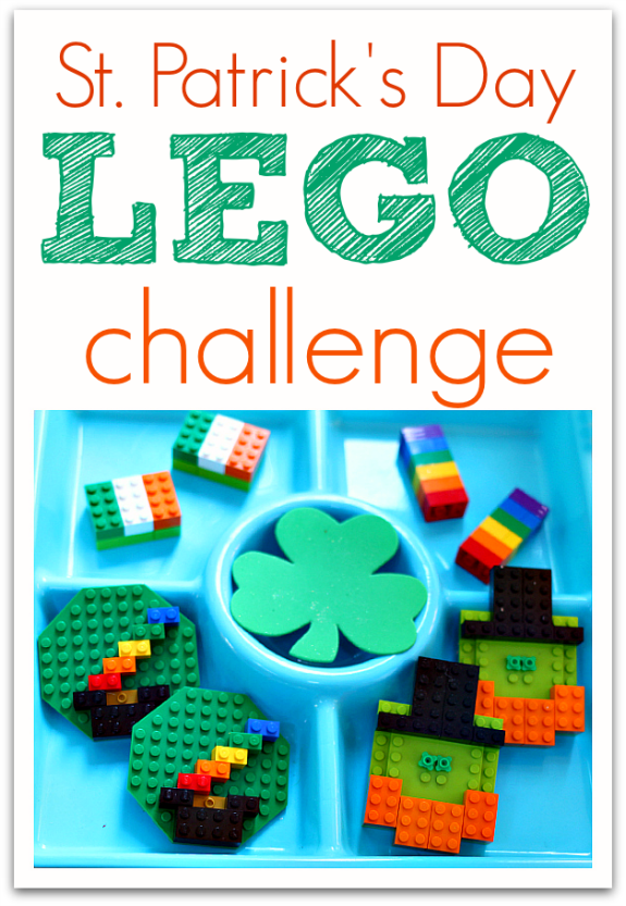 St. Patrick’s Day LEGO Challenge - No Time for Flashcards