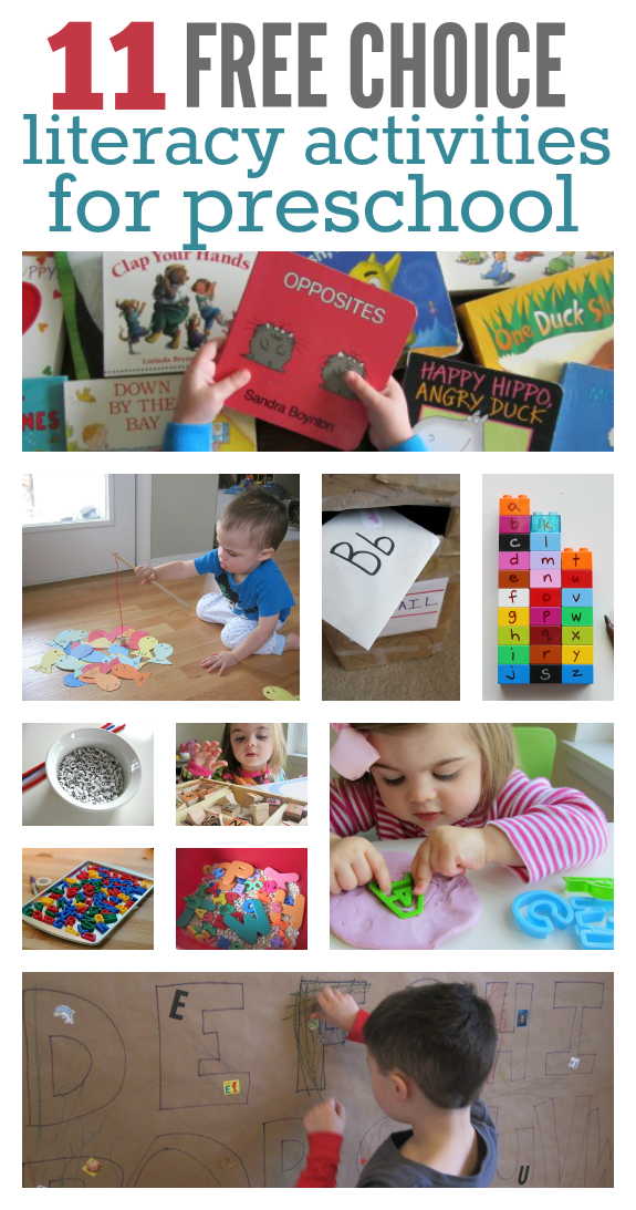 11 Literacy Activities For Preschool Free Choice Time - No ...
