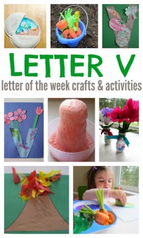 letter of the week v crafts and activities