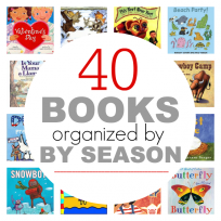 picture books organized by season
