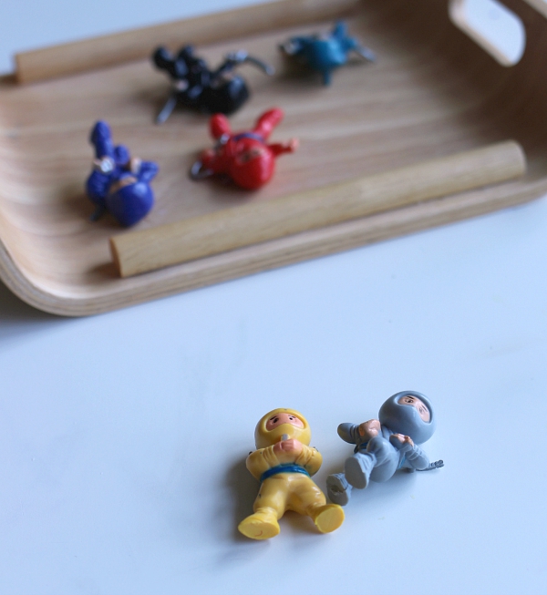 ninja tray activity memory game for kids