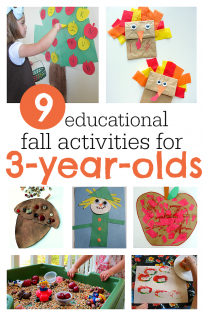 fall activities for 3 year olds no time for flash cards