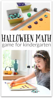 Great Halloween math game kindergaten no time for flash cards