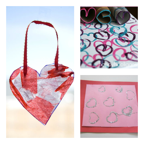 heart shaped crafts and activities for kids