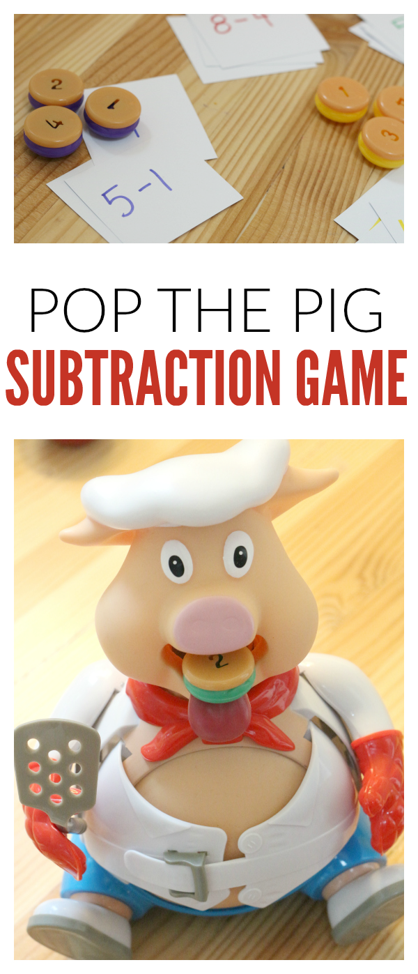 math game subtraction with pop the pig