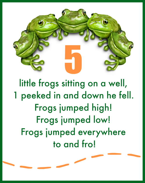 5 little frogs free printable 