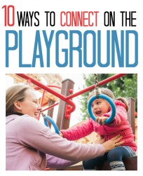 Great article about how to connect with kids on the playground during recess.