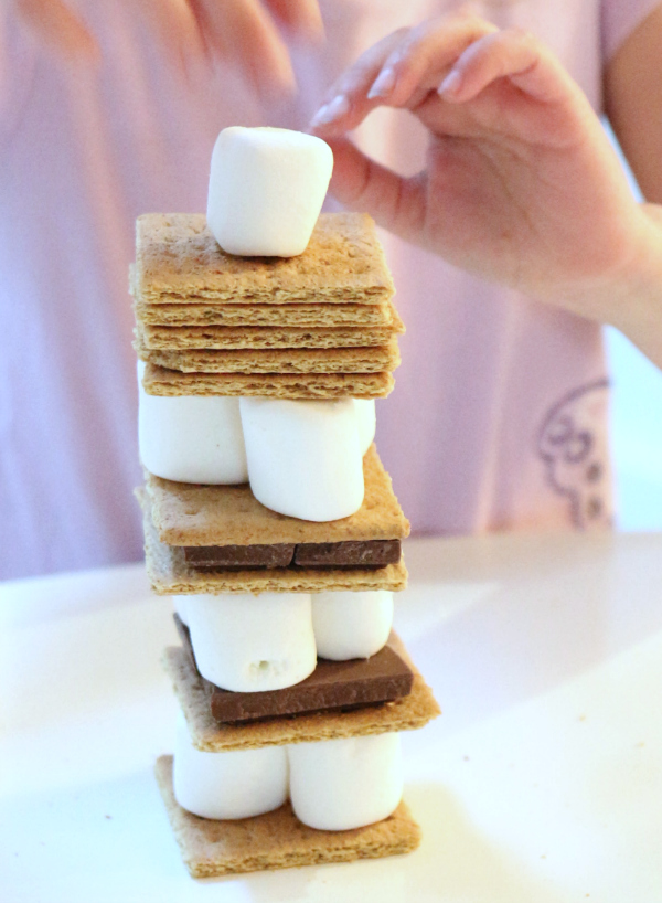 s'mores tower for kids