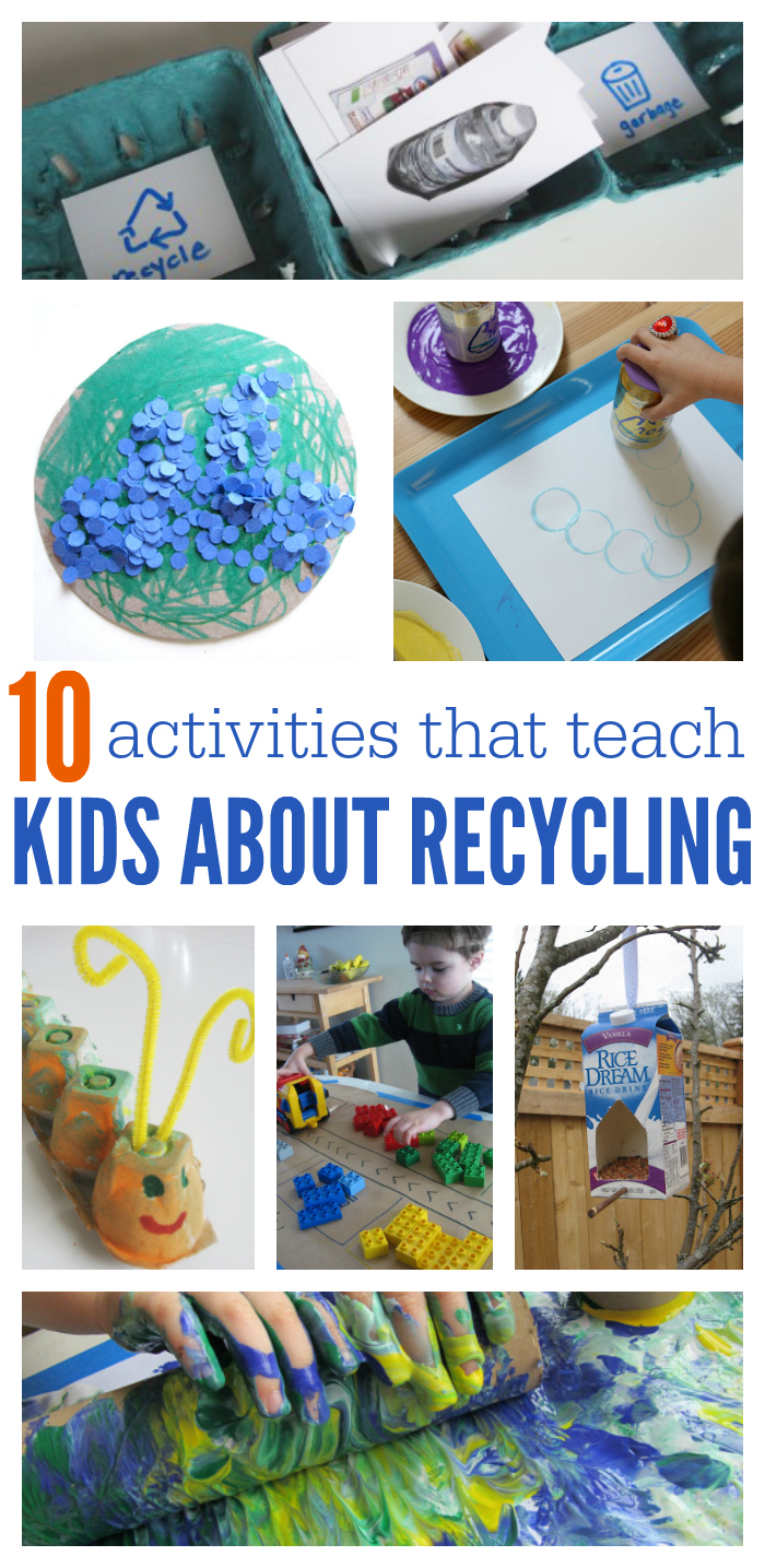 teach kids about recycling