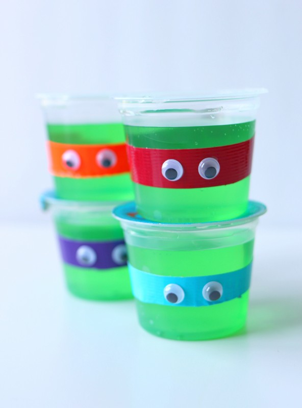 TMNT Jello cups for Teenage Mutant Ninja Turtles Out of the Shadows in Theaters June 3rd #ad