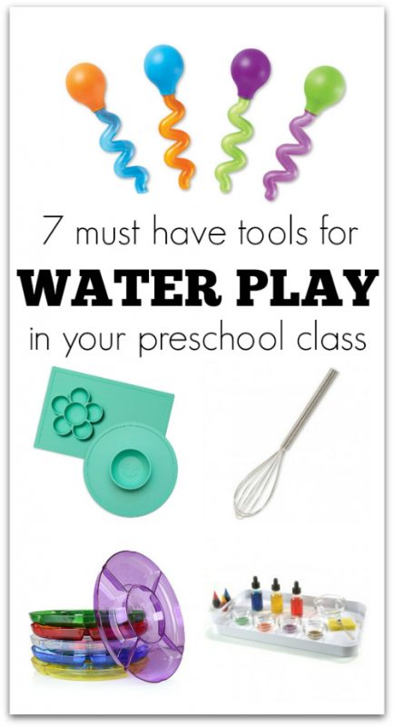 Tools for exploring water at preschool. 7 classroom supplies for preschool must have for water play 