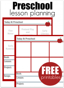 free lesson planning template for preschool