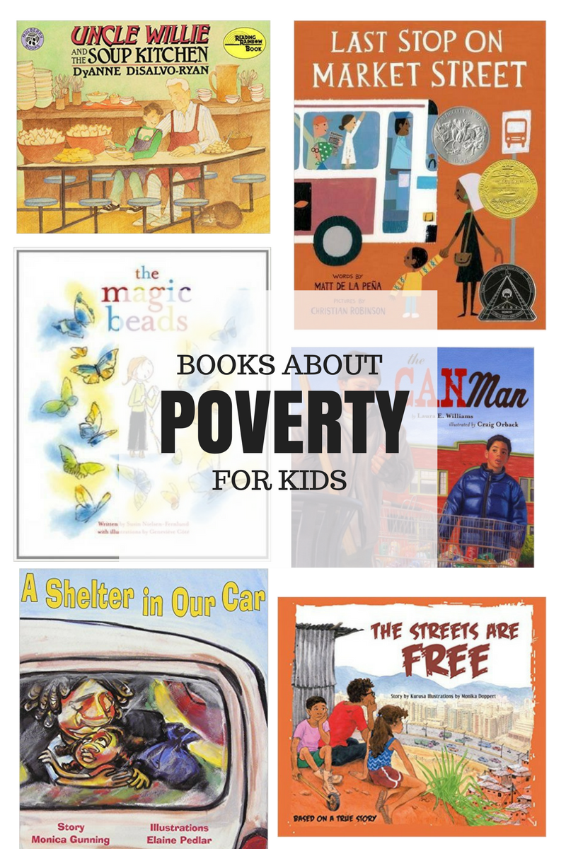 Picture books about poverty and picture books about homelessness for kids