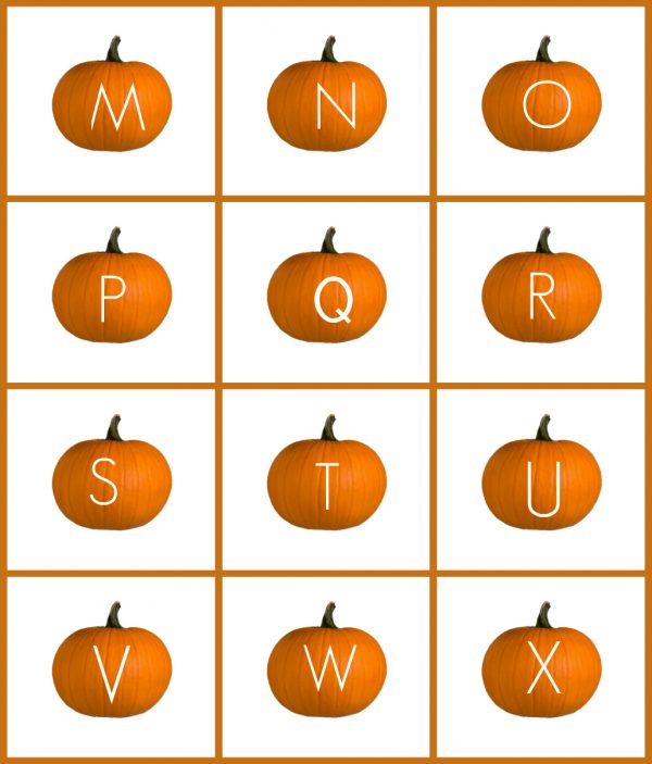 Fall Sensory Writing Tray with Free Printable Letter Cards