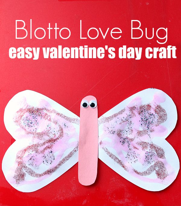 Blotto love bug craft for preschool