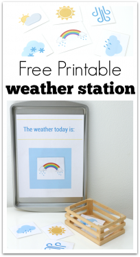 printable weather station for preschool