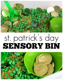 St. Patrick's Day Sensory Bin