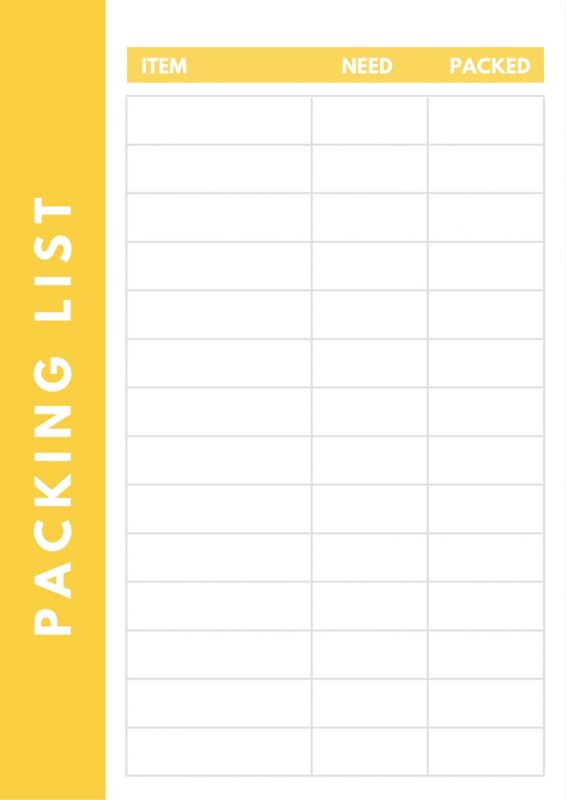 customizable packing list for kids yellow (2)