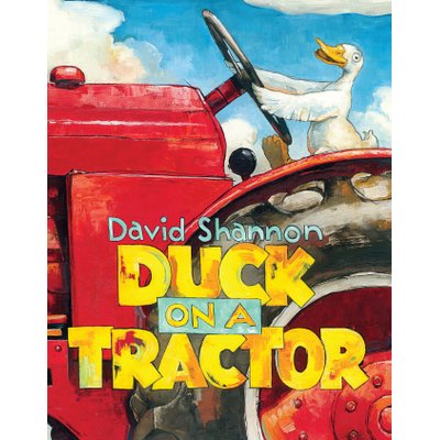 duck on a tractor