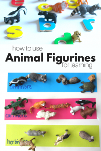 how to use animal figurines for learning