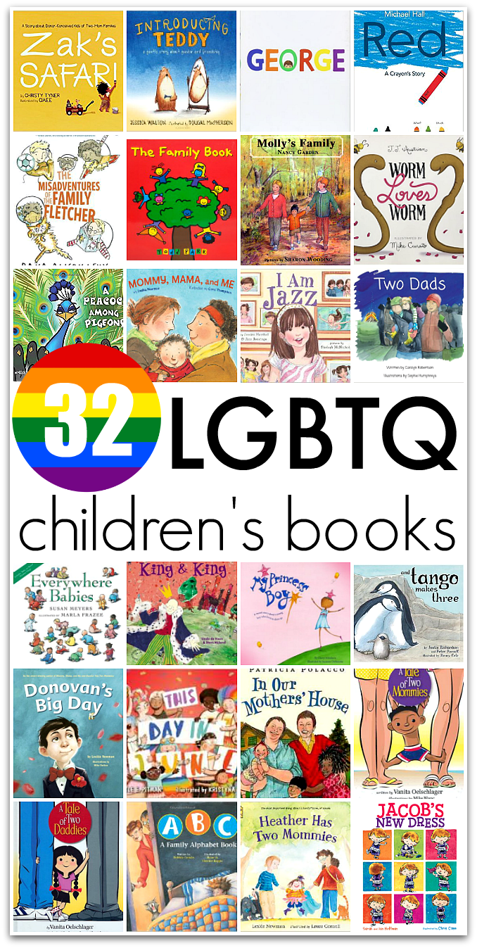 Book list of LGBTQ positive books for kids