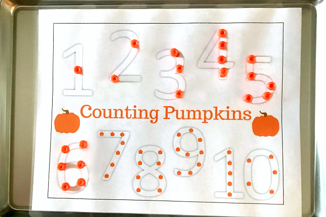 preschool counting activity free printable 