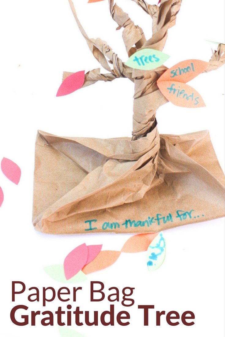 Paper Bag Gratitude Tree