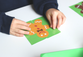 Gingerbread Symmetry Puzzles - Free Printable for Preschool - No Time ...
