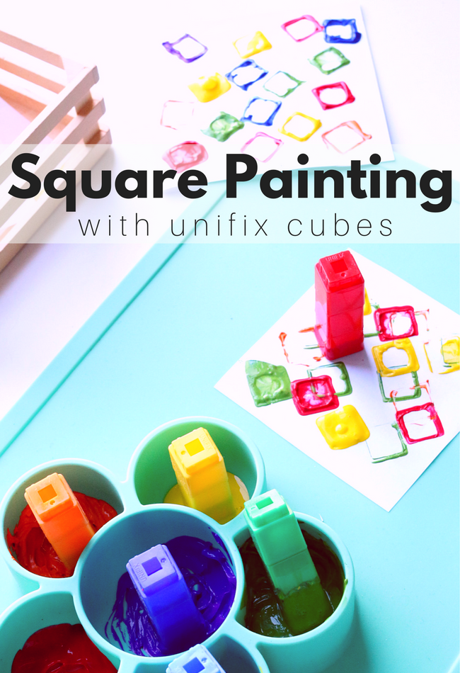 Square Painting activity for preschool