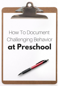 preschool behavior management