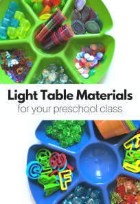 light table materials