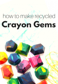 how to make crayon gems perfect for toddlers to color with out of old recycled crayons